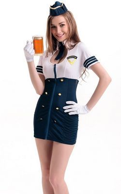 F66162 Оптовый женский костюм стюардессы